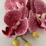 Artificial Orchid, Make your own Plant, Christmas Gift, Real Look Orchids, Pink Speckled Orchid, Phalaenopsis, Faux Orchid Flower