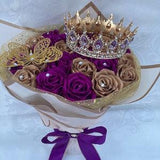 READY TO SHIP, Bling Eternal Rose Bouquet, Ribbon Rose Bouquet, Handmade Fake Flower Bouquet, Large Bouquet, Ramo Buchon, Birthday Bouquet