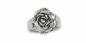 Peony Jewelry Sterling Silver Peony Ring Handmade Flower Jewelry PNY-R