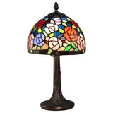 Dale Tiffany Carnation Accent Lamp, Antique Bronze - TA15050