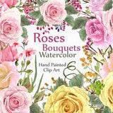 Wedding roses bouquets clipart: 
