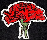 Beautiful Red  Carnation Sticker ????????????3??? X 2 1/2????GLOSSY?