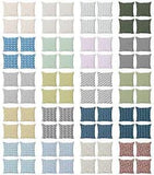 Ambesonne Flower Concept Cushion Cover Set of 4 for Couch and Bed in 4 Sizes