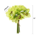 Pack of 6 Stems-Real Touch Faux Cymbidium Orchid Bundle