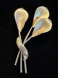 Vintage Calla Lily 12k GF Brooch Signed C.R.CO.