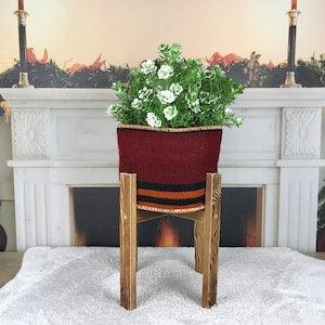 houseplant basket, large orchid pot, wall planters, old basket, plant pot, plant pot basket, retro basket, flower pot, cottage items PH 3258