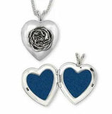 Carnation Photo Locket Jewelry Sterling Silver Handmade Flower Photo Locket CN1-