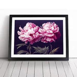 Splendorous Peony Flowers Framed Wall Art Poster Print Home Decor Picture Large