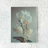 White Orchid Art Print, Printable Wall Art, Minimalist Art Print, Bedroom Wall Decor, Boho Wall Decor, Orchid Wall Art, Botanical Print