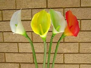 Artificial Flowers and Plants Latex Calla Lily F31