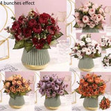 Artificial Silk Fake Flowers Peony Bunch Bouquet Wedding Home Party Decor