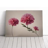 Positive Carnation Flowers Canvas Print Wall Art Framed Picture Home Decor Large
