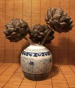 3 Beautiful 6" Diameter Dried Artichoke Flowers Bouquet Organically Grown