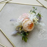 Blooming Champage pink Corsage, Bridal wrist corsage, Prom crosage, Flower birthday  corsage