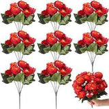 8 Bouquets Wedding Silk Peony Hydrangea Flowers Vintage Artificial Flower