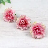 10-20Pcs 2" Mini Carnation Artificial Silk Flower Heads Wedding Home Decor