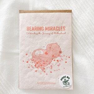 Baby shower Celebration Card on Plantable Seed Paper w Personal Message -  Congrats, Wild Flower Seed Card, Eco-Friendly Cards