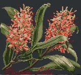 Elizabeth Bradley Ginger Lily Needlepoint Kit Chart & Wool Color Code