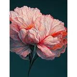 Single Stem Pink Carnation Abstract Flower Huge Wall Art Poster Print Giant