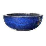 Ceramic Shallow Low Bowl Planter for Bonsai Succulents Outdoor Heavy High Fire Glaze