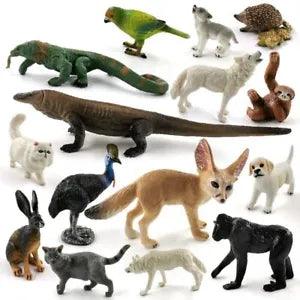 Figure Toys Dragon Wolf Dog Cat Sloth Rabbit Lizard Parrot Children Educational