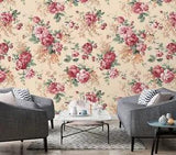 3D Pink Flower Peony ZHUA8054 Wallpaper Wall Murals Removable Self-adhesive Amy