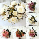 Artificial Flowers Decor Decorations Peony Rose Accessories Artificial