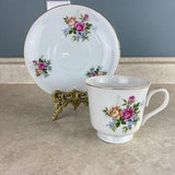 Japan Bouquet Of Roses China Tea Cup And Saucer Set