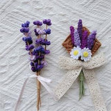 Crochet Lavender flowers Brooch,Handmade Autumn gift,Wedding flower bouquet,orchid planter jewelry,Custom Lavandula,acorn Lavendar Brooches