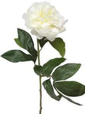 (01805-34465) Artificial Flower Individual Peony Paeonia White