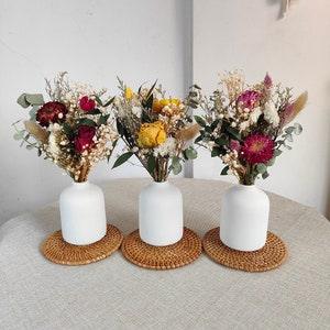 3 type small bouquet with vase??dried flower bouquet in vase??flower arrangement??home decoration??wedding centerpiece decor??gift for her