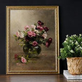 Unframed Print | Flower Painting reproduced from an original oil painting | Roses still life Painting | Flower painting print | Art No. 1107