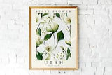 Sego Lily, Utah State Flower, Poster Print, Wall D???cor
