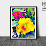 Orchids Print, Floral Wall Art, Floral Wall Decor, Flower Art Prints, Flower Wall Decor, Flower Wall Art