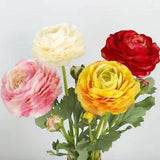 1PC Faux Peony Bridal Bouquet Silk Ranunculus Flowers Artificial Flower Decor
