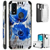 Silverguard Case for AT&T Maestro 3 U626AA Phone Case Cover PEONY BLUE FLOWER