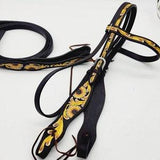 Sunflower- Browband Headstall - Hand-Painted- Horse Bridles - Heavy Duty - Adjustable