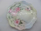 VTG Carl Tielsch C.T. Altwasser Germany Pink Carnations Flower Scalloped Plate