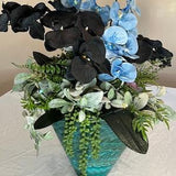Deluxe Mixed Orchid Phalaenopsis Artificial Arrangement with Succulents and Beautiful Array of Mixed Greenery/ Centerpiece/ Floral/Floral
