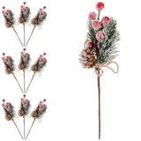 Fake Red Berries Christmas Party Favors Dining Room Table Decor