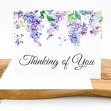 Thinking of You Card Set of 6 - Floral Thinking of You Note Cards - Friendship Cards with Flowers - Just for You Cards - Sympathy Cards