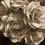 Book Paper Rose | Paper Flower | Classic Literature | Bouquet | Valentine's | Gift