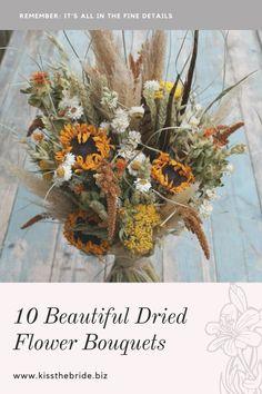 13 Dried flower wedding bouquets ~ KISS THE BRIDE MAGAZINE Flower Delivery