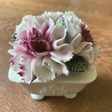 Vintage Thorley Carnation Floral Flower Basket Bone China Staffordshire England