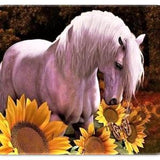 Horse in Sunflowers Sublimated Mousepad
