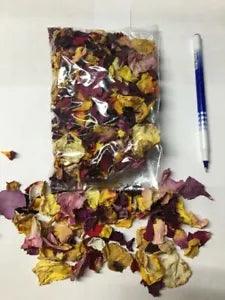 Dried Rose Petals 'Multi-colored' - .6 oz. bag