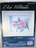 LILY BRANCH Needlepoint Cotton Canvas 6345 by Elsa Willialms 12??? x 9??? NIP