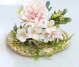 1 Bouquet Camellia Artificial Peony Rose Flowers Silk Wedding Flower