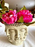Collectable TMS 2008 Vitruvian Collection Dora Maar Vase w/Fuschia Silk Flowers