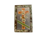 Antique Easter Postcard; Orange Cross, Calla Lilies; Scott #300, 2x postmarked